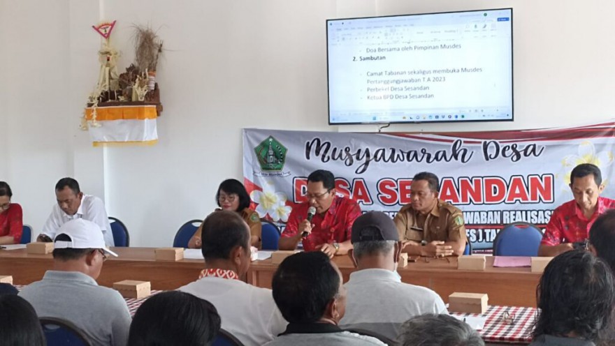 Musyawarah Desa Pertanggungjawaban APBDesa T.A 2023