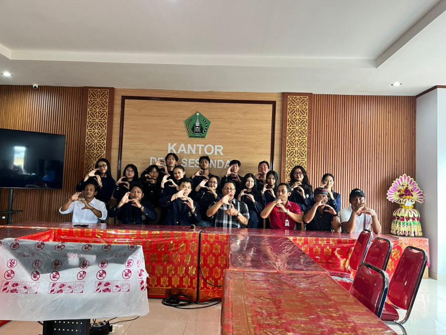 Kegiatan Perpisahan KKN dari Universitas Udayana