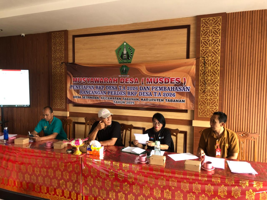 Musyawarah Desa Penetapan Rancangan RKPDesa Tahun Anggaran 2026