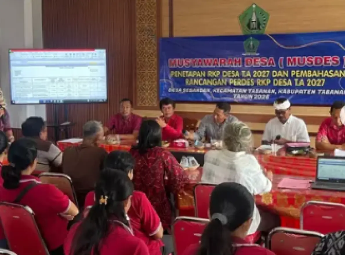 Musyawarah Desa Penetapan Rancangan RKPDesa Tahun Anggaran 2027