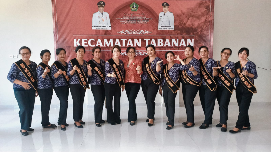 Pengukuhan Bunda Paud Desa Sesandan Kecamatan Tabanan