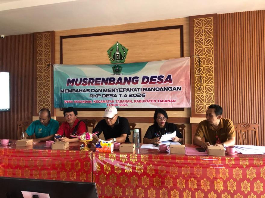 Musrenbangdesa Membahas dan Menyepakati Rancangan RKPDesa T.A. 2026