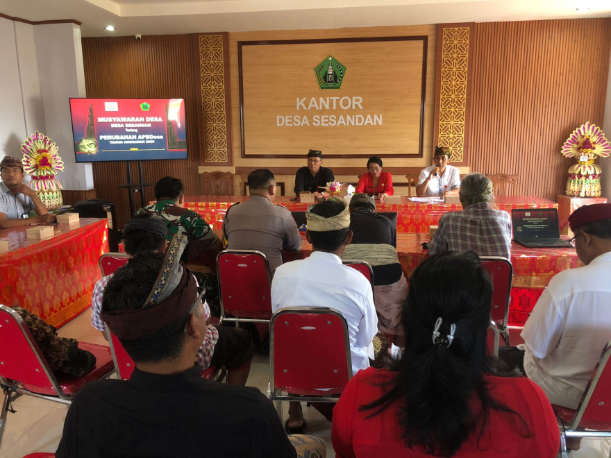 Musyawaran Desa tentang Perubahan APBDesa Tahun Anggaran 2025