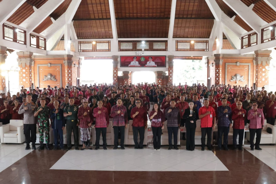 Sinergi Pengendalian Inflasi, Bupati Tabanan Tekeh MoU Dengan Perbekel Se-Kabupaten Tabanan